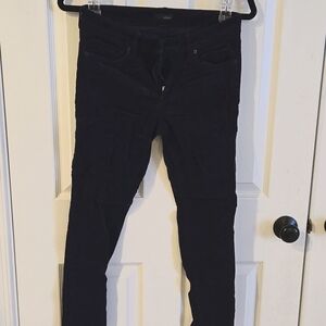 Petite Edison navy blue skinny corduroy pants